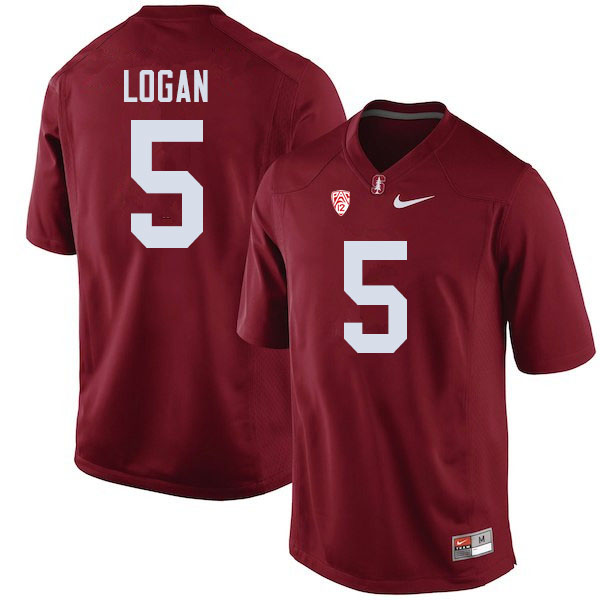 Men #5 Donjae Logan Stanford Cardinal College Football Jerseys Sale-Cardinal
